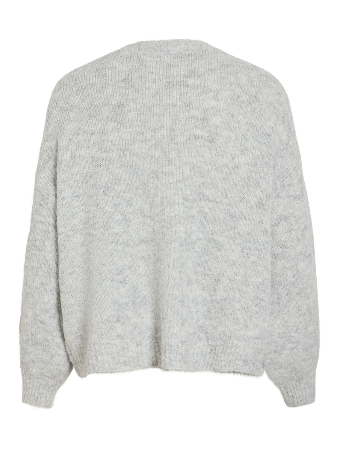 VILAMPE Knitted Cardigan - Medium Grey Melange - VERO MODA & VILA Bergvik